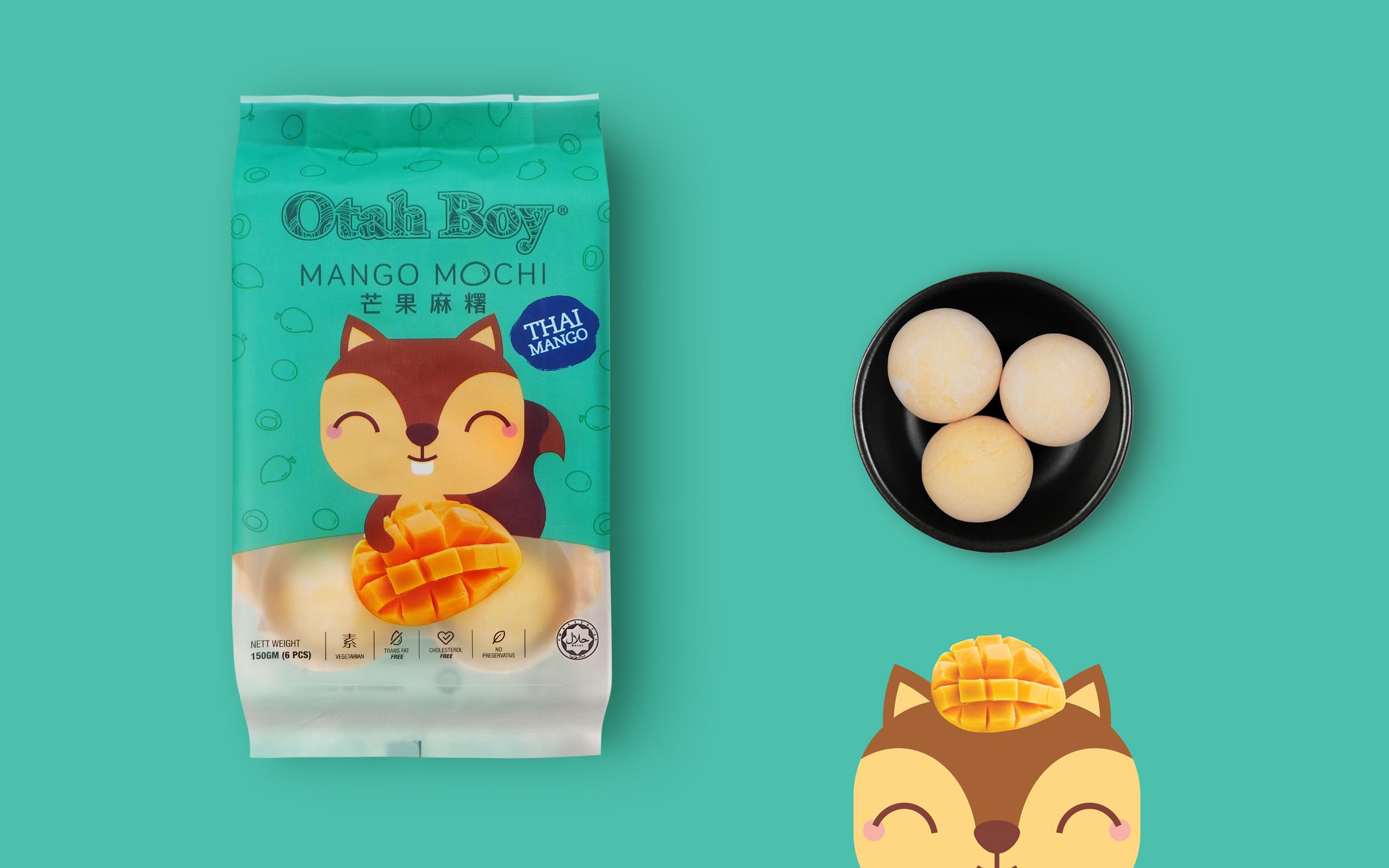 Otah Boy Mochi Packaging Design Malaysia