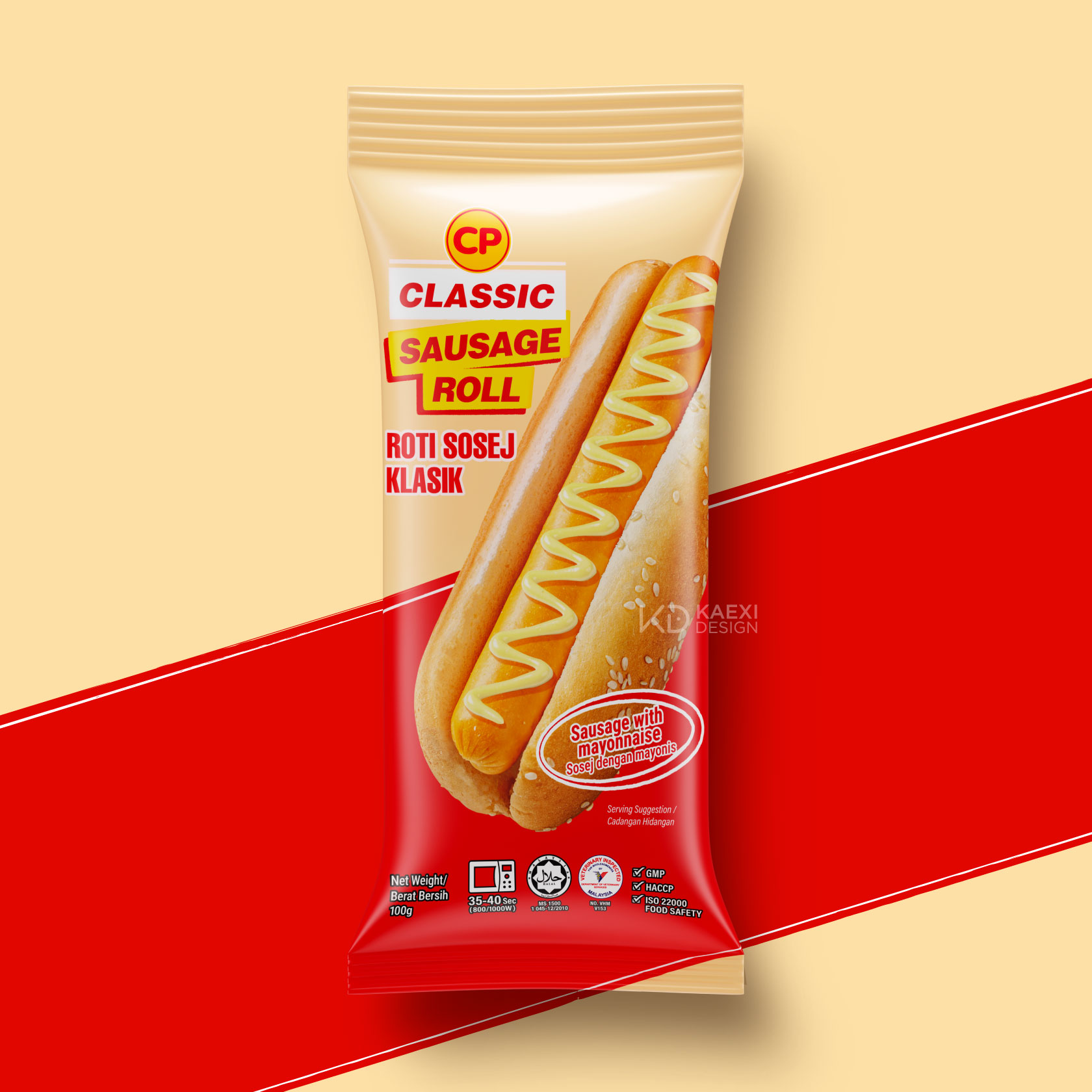CP Sausage Bun Packaging Design Malaysia