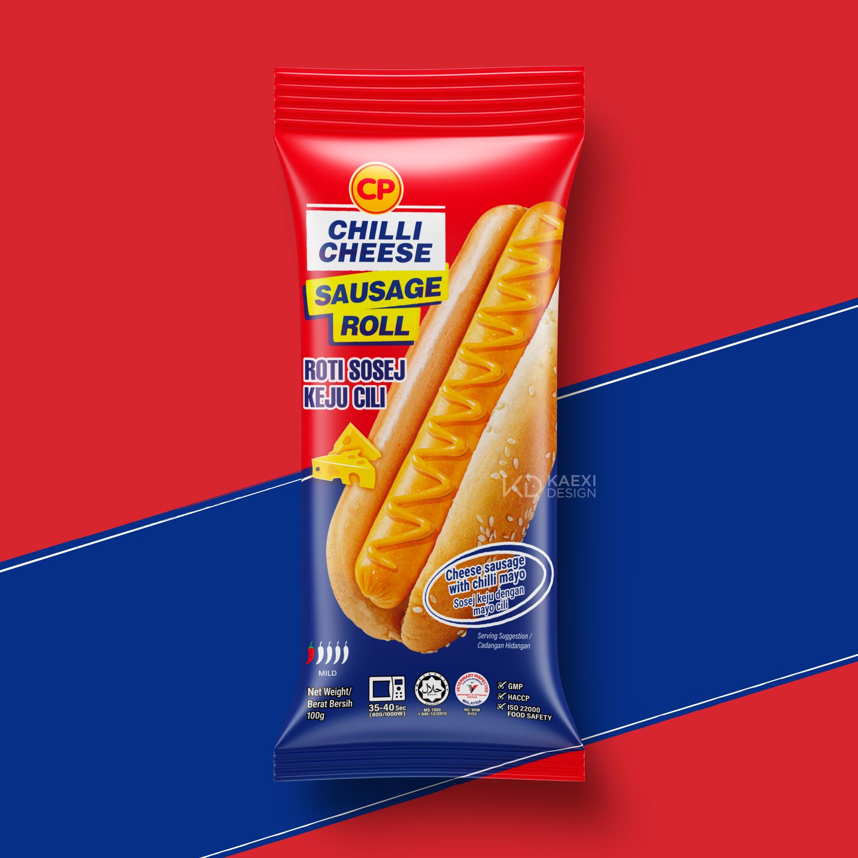 CP Sausage Bun Packaging Design Malaysia
